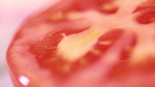 微距西红柿瓤西红柿籽 (9)视频素材模板下载