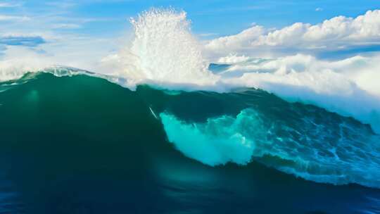 大海海浪乘风破浪