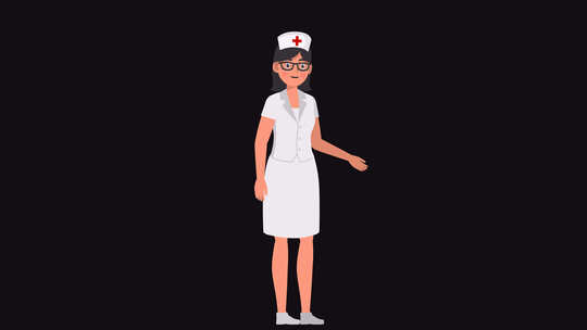 护士女性角色动画包