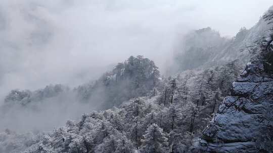 南太行伏牛山雪景雾凇云海自然风光