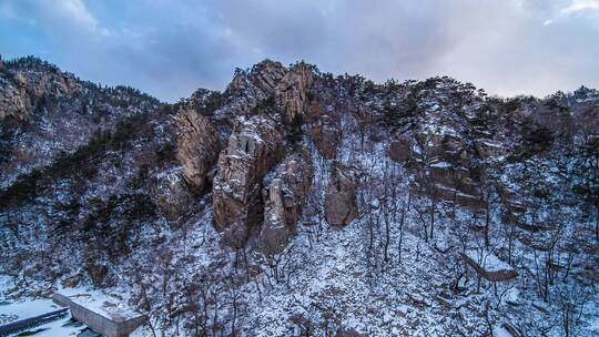 崂山雪景