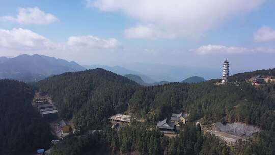 江西宜春明月山 旅游爬山 航拍 大自然素材视频素材模板下载