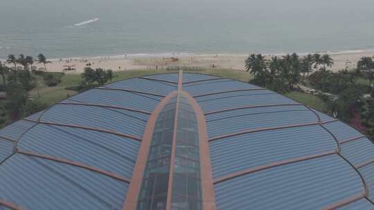 海南万宁石梅湾威斯汀酒店航拍视频素材模板下载