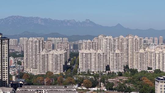 城市住宅区全景