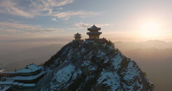 航拍河南洛阳老君山风景区宣传片