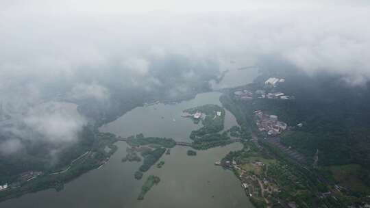 杭州湘湖风景航拍