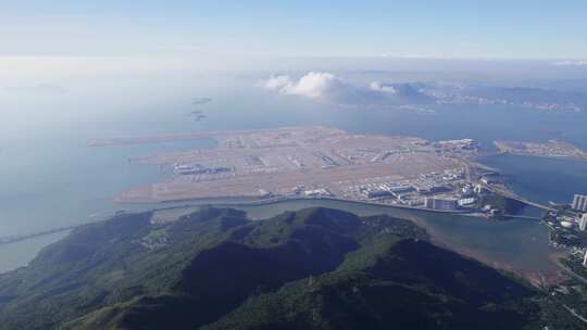 香港机场远景大景视频素材模板下载