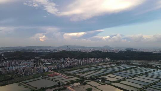 沿海养殖基地航拍