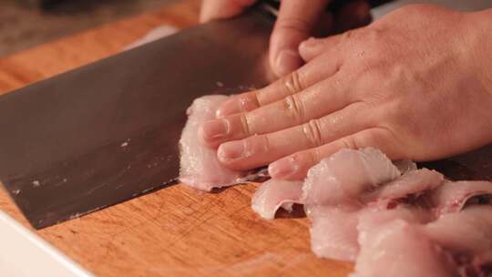 切鱼切肉切鱼肉视频素材模板下载