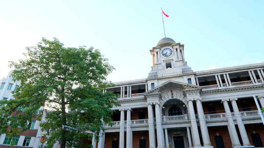 广州老街粤海关历史景观欧式建筑