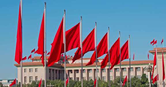 天安门抗战胜利80周年景观年号台实拍