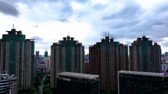 4K无人机航拍上海城市建筑风光
