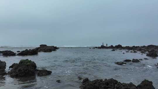 海南龙门激浪海岸航拍