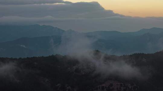 唯美壮观自然风光山川大地震撼云雾涌动