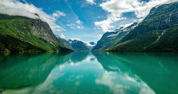 美丽的自然挪威自然景观