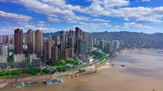 4K重庆网红弹子石金融中心长嘉汇CBD