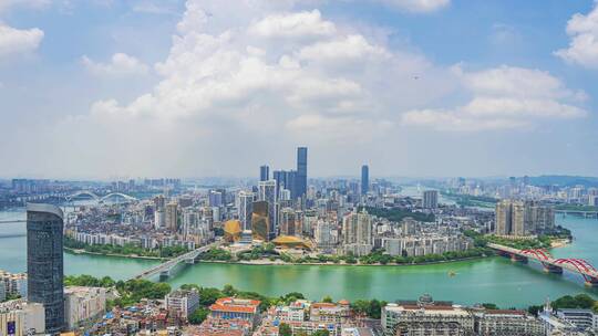 广西柳州城市全景延时摄影4K