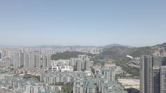 珠海市区香洲区全景4K航拍原素材19视频素材模板下载