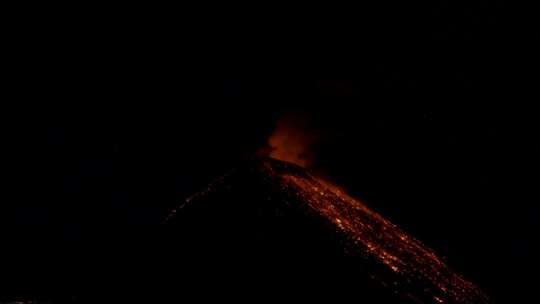 火山，喷发，熔岩，峰