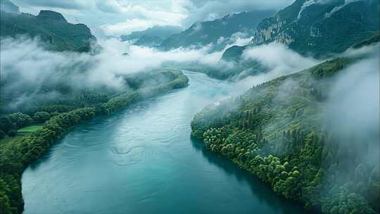 长江黄河祖国大好河山风景河流草原壶口瀑布