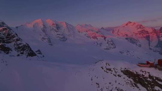 山，顶部，山顶，雪