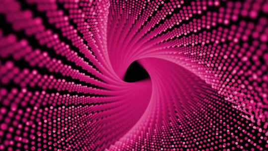 粉色网格粒子隧道背景