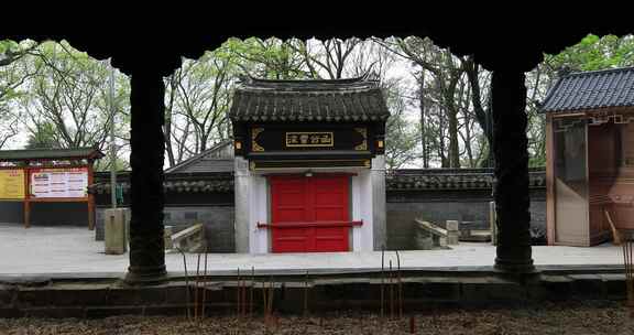 春天常熟虞山藏海寺古建筑风光