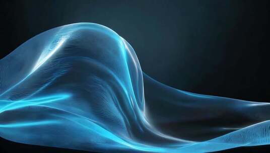 蓝色动感抽象光效素材