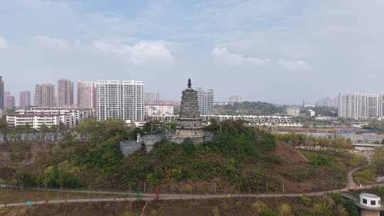 湖南衡阳来雁塔地标建筑航拍