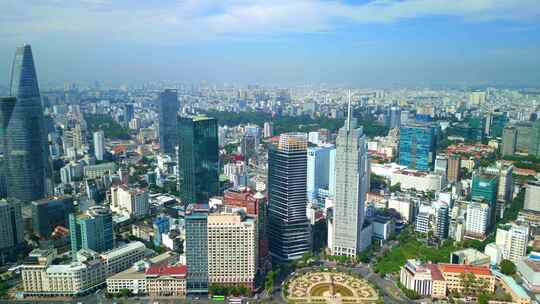 越南胡志明市西贡城市风景