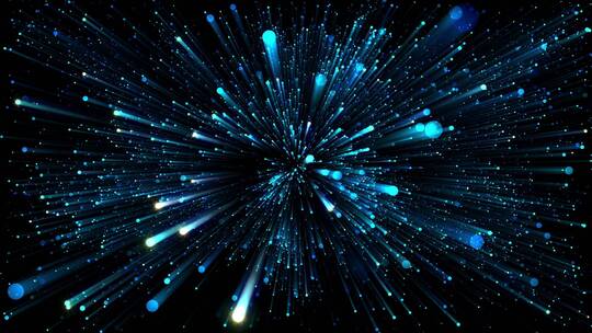 梦幻蓝色粒子LED VJ背景素材视频素材模板下载