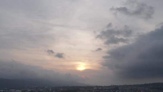 暴风雨天空时间流逝