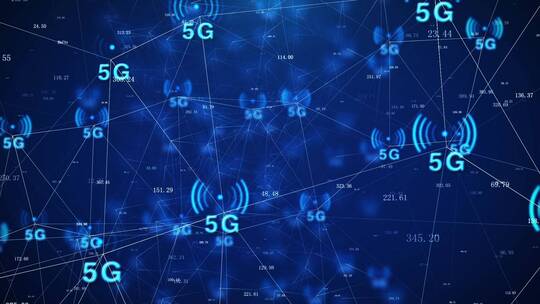 5g 网络信号覆盖视频素材模板下载