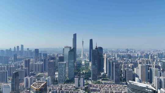广州珠江新城城市建筑全景