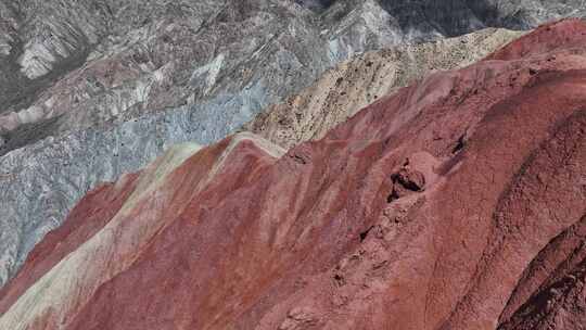 乌恰天山昆仑山交汇地貌航拍