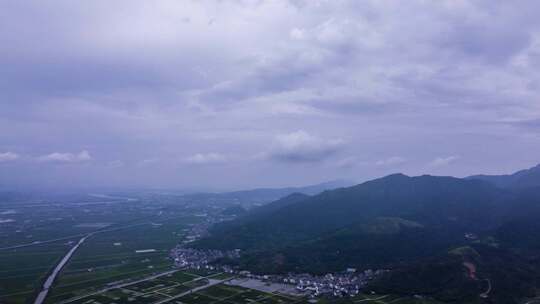 浙江瑞安曹村镇农村延时风光