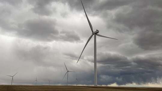 风车 涡轮 风力发电