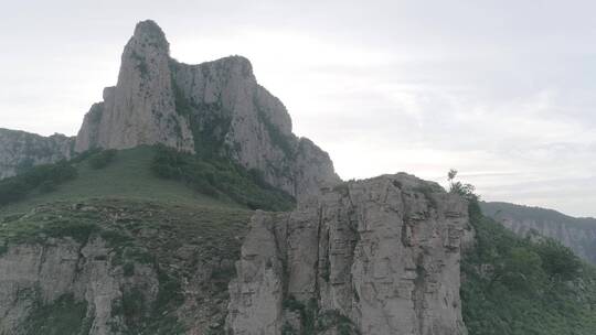 航拍山西旅游胜地太行山脉60帧原素材