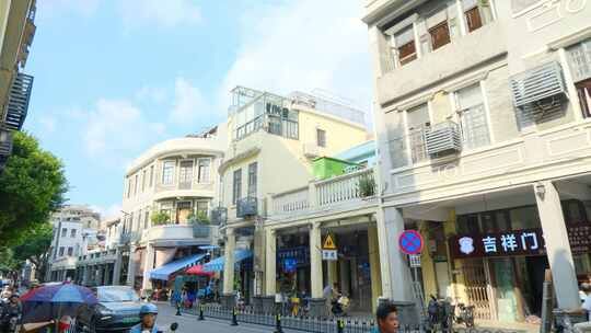 广州老街道永庆坊骑楼老街