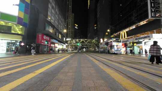 香港街景夜景