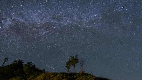 2024年英仙座流星雨星空延时