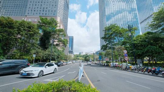 广西南宁五象新区商业中心高楼大厦街景