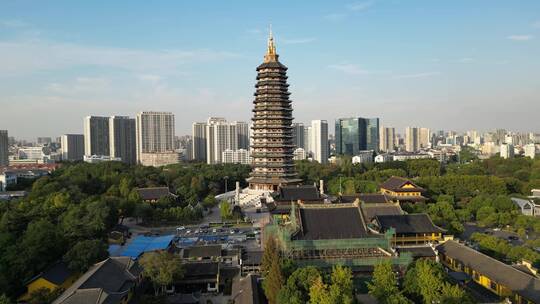 常州天宁寺航拍