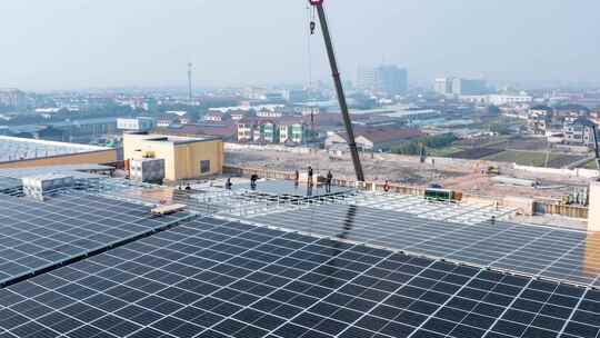 新能源分布式太阳能光伏发电站面板安装