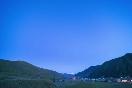 川西新都桥贡嘎山日转夜延时