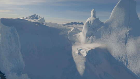 4K北极冰川冰山航拍视频素材模板下载