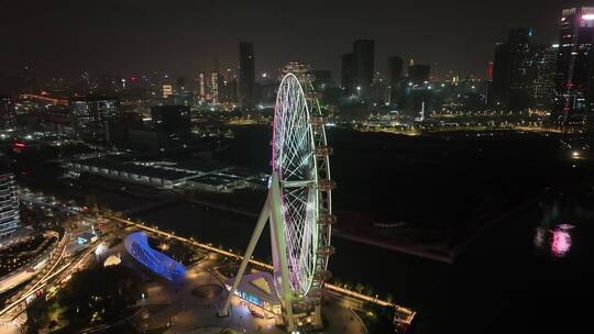 深圳欢乐港湾摩天轮夜景