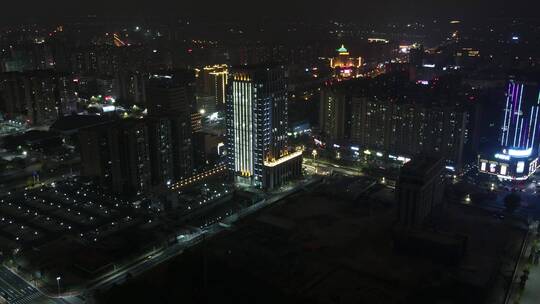 大气 航拍 福建 泉州 闽南 夜景 城市 建筑