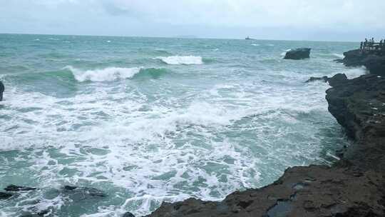 广西北海涠洲岛大海鳄鱼山旅游旅行风景升格