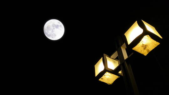 城市夜景月亮03